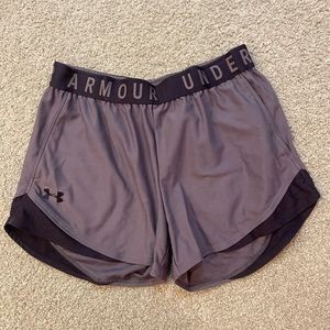 Purple Under Armour running shorts size small